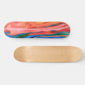 Abstrakte Malergestaltung Skateboard (Horizontal)