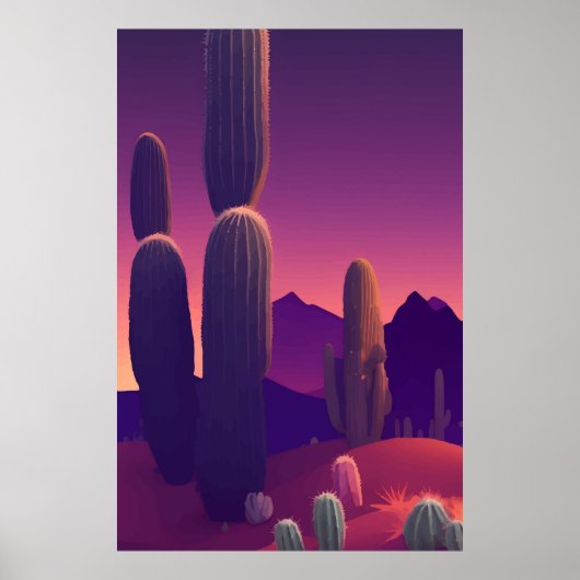 Abstrakte Malerlandschaft Poster (Vorne)