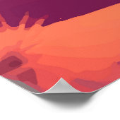 Abstrakte Malerlandschaft Poster (Ecke)