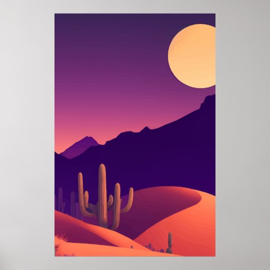 Abstrakte Malerlandschaft Poster (Vorne)