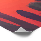 Abstrakte Malerlandschaft Poster (Ecke)