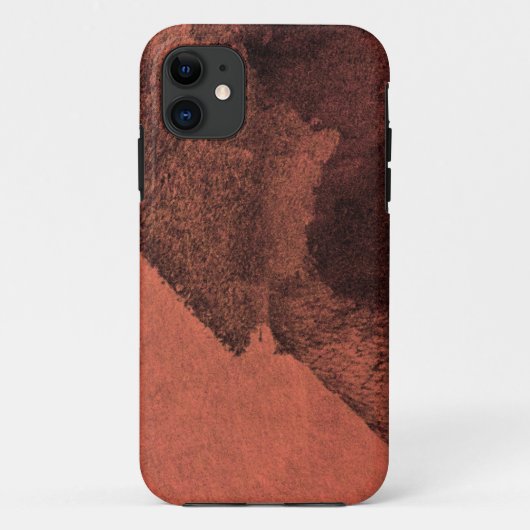 Abstrakte Malerpinsel in Rot-Gelb Case-Mate iPhone Hülle (Rückseite)