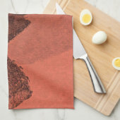 Abstrakte Malerpinsel in Rot-Gelb Geschirrtuch (Viertel Falte)