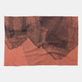 Abstrakte Malerpinsel in Rot-Gelb Geschirrtuch (Horizontal)