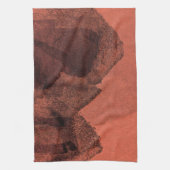 Abstrakte Malerpinsel in Rot-Gelb Geschirrtuch (Vertikal)