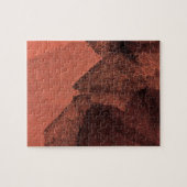 Abstrakte Malerpinsel in Rot-Gelb Puzzle (Horizontal)