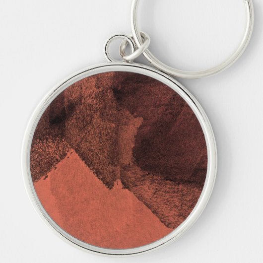 Abstrakte Malerpinsel in Rot-Gelb Schlüsselanhänger (Vorne)