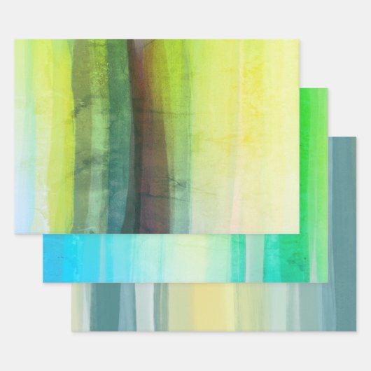 Abstrakte Malervariante Geschenkpapier Set (Set)