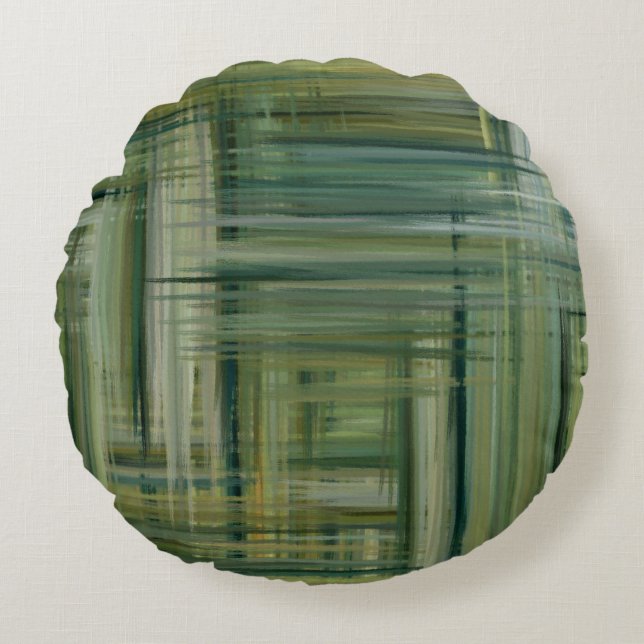 Abstrakte Malfarben #88 Rundes Kissen (Vorderseite)