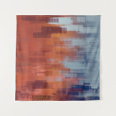 Abstrakte Malkulisse an der Betonwand. Farbe Wandteppich (Vorderseite (Horizontal))