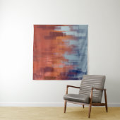 Abstrakte Malkulisse an der Betonwand. Farbe Wandteppich (Beispiel (Horizontal))