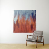 Abstrakte Malkulisse an der Betonwand. Farbe Wandteppich (Beispiel)