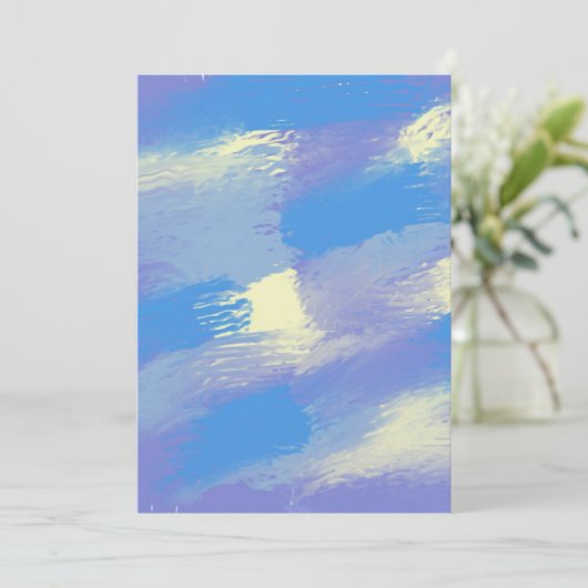 abstrakte Malkunst Einladung (Stehend Vorderseite)