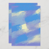 abstrakte Malkunst Einladung (Vorne/Hinten)