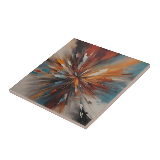 Abstrakte Malkunst Fliese (Seite)