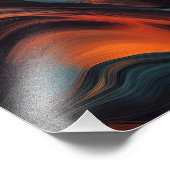 Abstrakte Malkunst Fotodruck (Ecke)