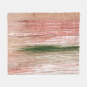 Abstrakte Malkunst in rosa grün gestreift Fleecedecke (Vorderseite (Horizontal))
