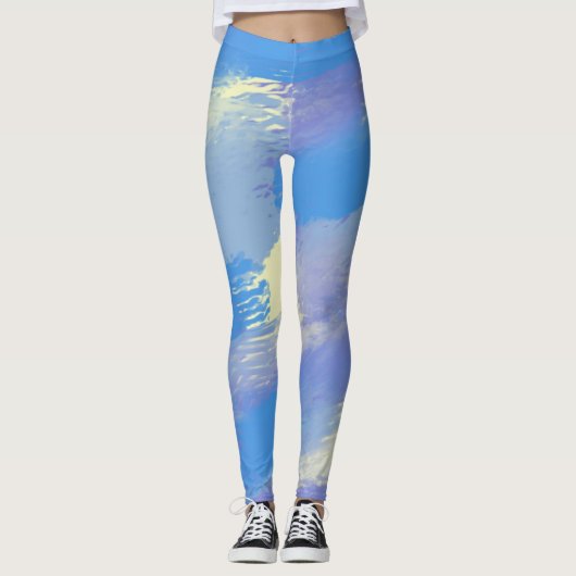 abstrakte Malkunst Leggings (Vorderseite)
