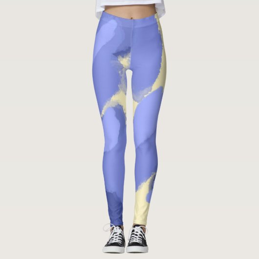 abstrakte Malkunst Leggings (Vorderseite)