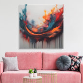Abstrakte Malkunst Leinwanddruck (Insitu (Wohnzimmer))