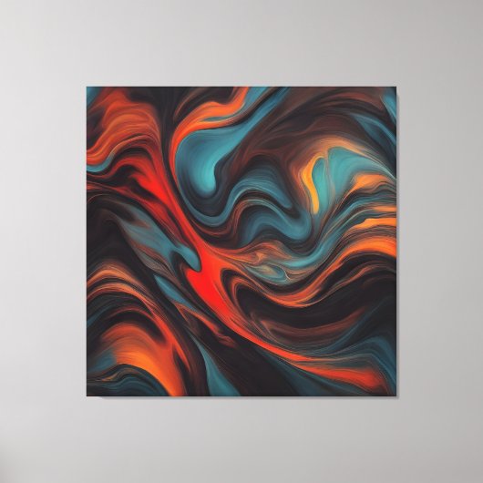 Abstrakte Malkunst Leinwanddruck (Vorderseite)