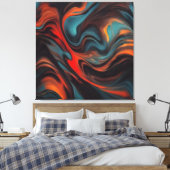 Abstrakte Malkunst Leinwanddruck (Insitu (Schlafzimmer))