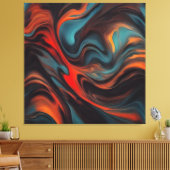 Abstrakte Malkunst Leinwanddruck (Insitu (Wohnzimmer))