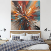 Abstrakte Malkunst Leinwanddruck (Insitu (Schlafzimmer))
