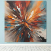 Abstrakte Malkunst Leinwanddruck (Insitu (Holzboden))
