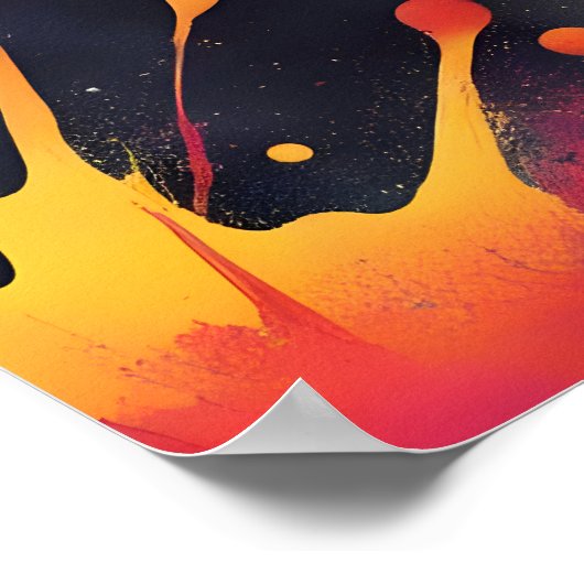 Abstrakte Malkunst Poster (Ecke)