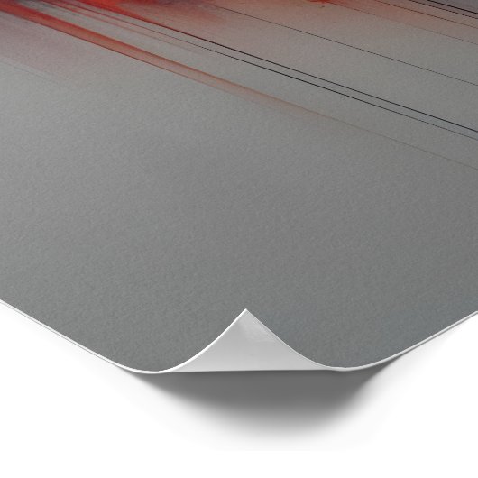 Abstrakte Malkunst Poster (Ecke)