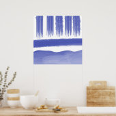 abstrakte Malkunst Poster (Küche)