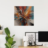 Abstrakte Malkunst Poster (Heimbüro)