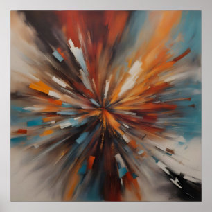 Abstrakte Malkunst Poster