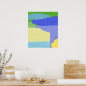 abstrakte Malkunst Poster (Küche)
