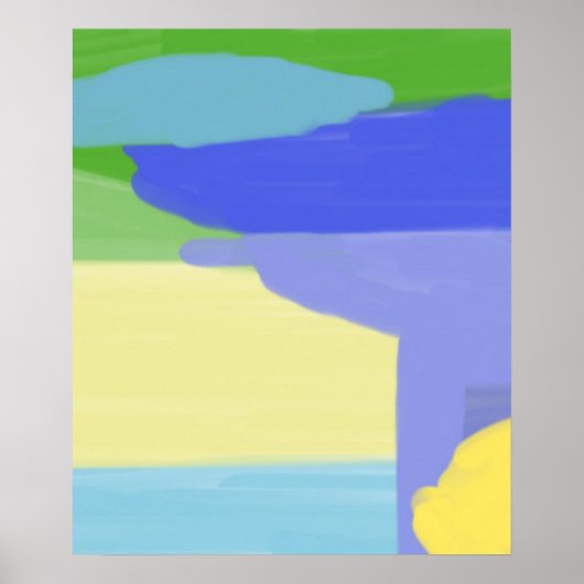 abstrakte Malkunst Poster (Vorne)