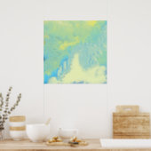 abstrakte Malkunst Poster (Küche)