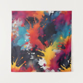 Abstrakte Malkunst Wandteppich (Vorderseite)