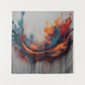 Abstrakte Malkunst Wandteppich (Vorderseite)