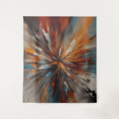 Abstrakte Malkunst Wandteppich (Vorderseite)