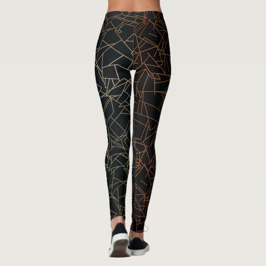 Abstrakte Malmuster Frauen Leggings (Rückseite)