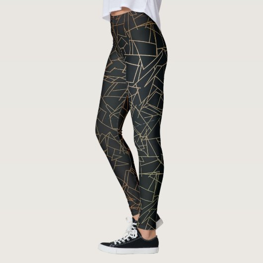 Abstrakte Malmuster Frauen Leggings (Links)