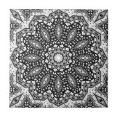 Abstrakte Mandala Ethno Fliese (Vorderseite)