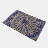 Abstrakte Mandala Ethno Fußmatte (Schrägansicht)