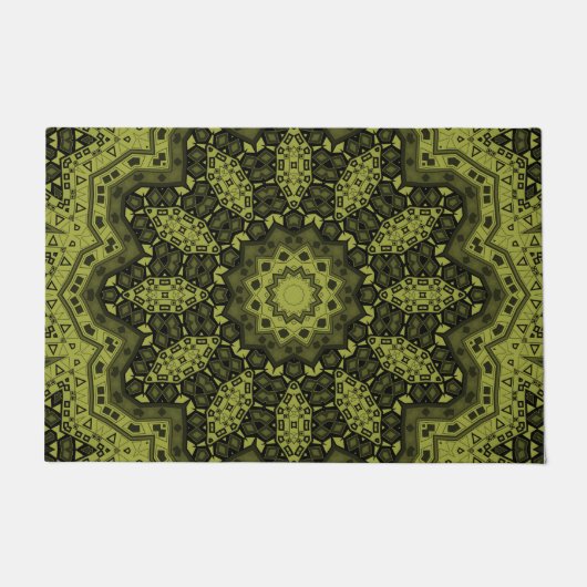 Abstrakte Mandala Ethno Fußmatte (Vorderseite)