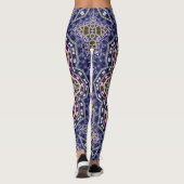Abstrakte Mandala Ethno Leggings (Rückseite)