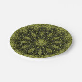 Abstrakte Mandala Ethno Pappteller (Schrägansicht)