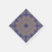 Abstrakte Mandala Ethno Serviette (Ecke)