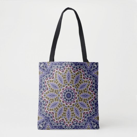 Abstrakte Mandala Ethno Tasche (Vorderseite)
