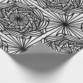 Abstrakte Mandala-Färbung ist farbbereit Geschenkpapier (Ecke)